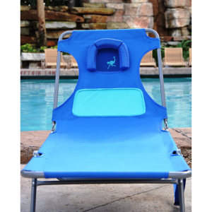OSTRICH LADIES CHAISE LOUNGER - BLUE